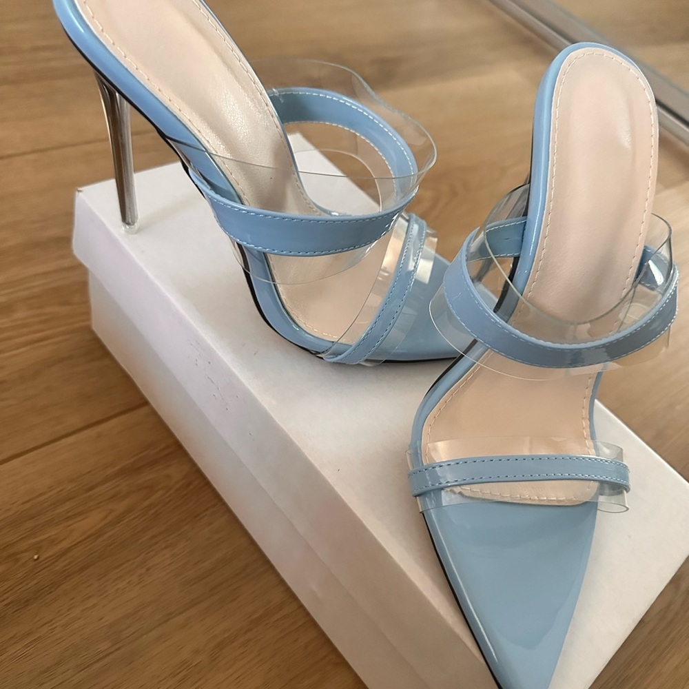 SHEIN Blue Modern Stiletto Heels